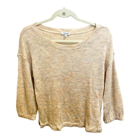 Splendid Blush Marled Sweater Wool Blend Size xs - Picture 4 of 10